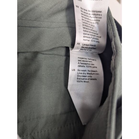 NWT Women's COS Straight Leg Wool Trousers in Dark Green - Picture 9 of 9